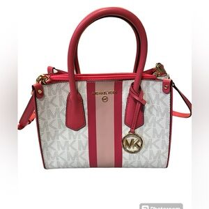 Michael Kors Hibiscus Pink Satchel